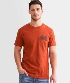 Graphic T-Shirts | Ariat Never Fade Diamond T-Shirt Red Ochre