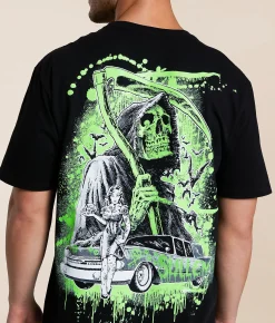 Tops|Graphic T-Shirts | Sullen Never Late T-Shirt Jet Black