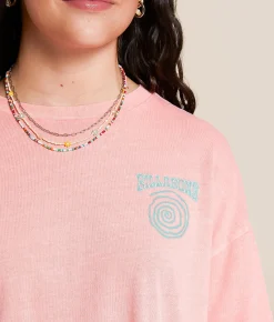 Tops | Billabong Newest Tour Oversized T-Shirt Flamingo