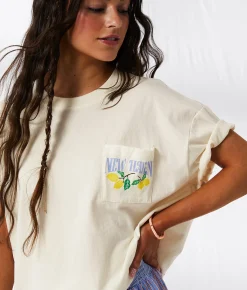 Tops | 33 Coastal New Haven Lobster Oversized T-Shirt White