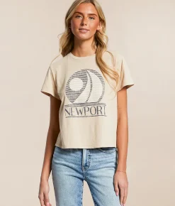 Z Supply Newport Tourist T-Shirt Parchment Clearance