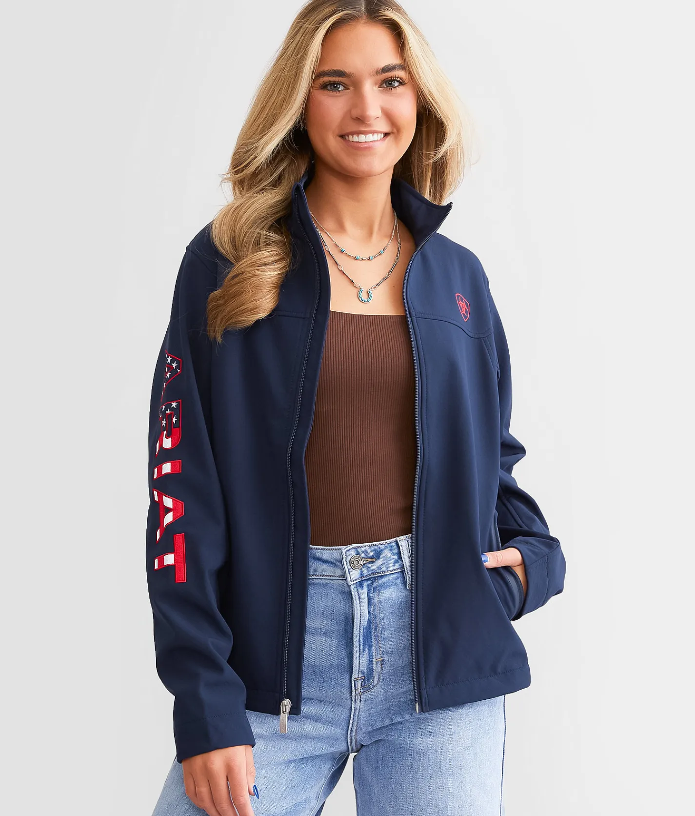 Coats & Jackets | Ariat New Team Softshell Jacket Navy USA