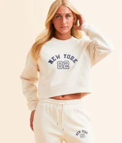 Activewear | FITZ + EDDI New York Cropped Pullover Birch