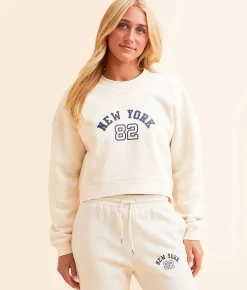 Activewear | FITZ + EDDI New York Cropped Pullover Birch