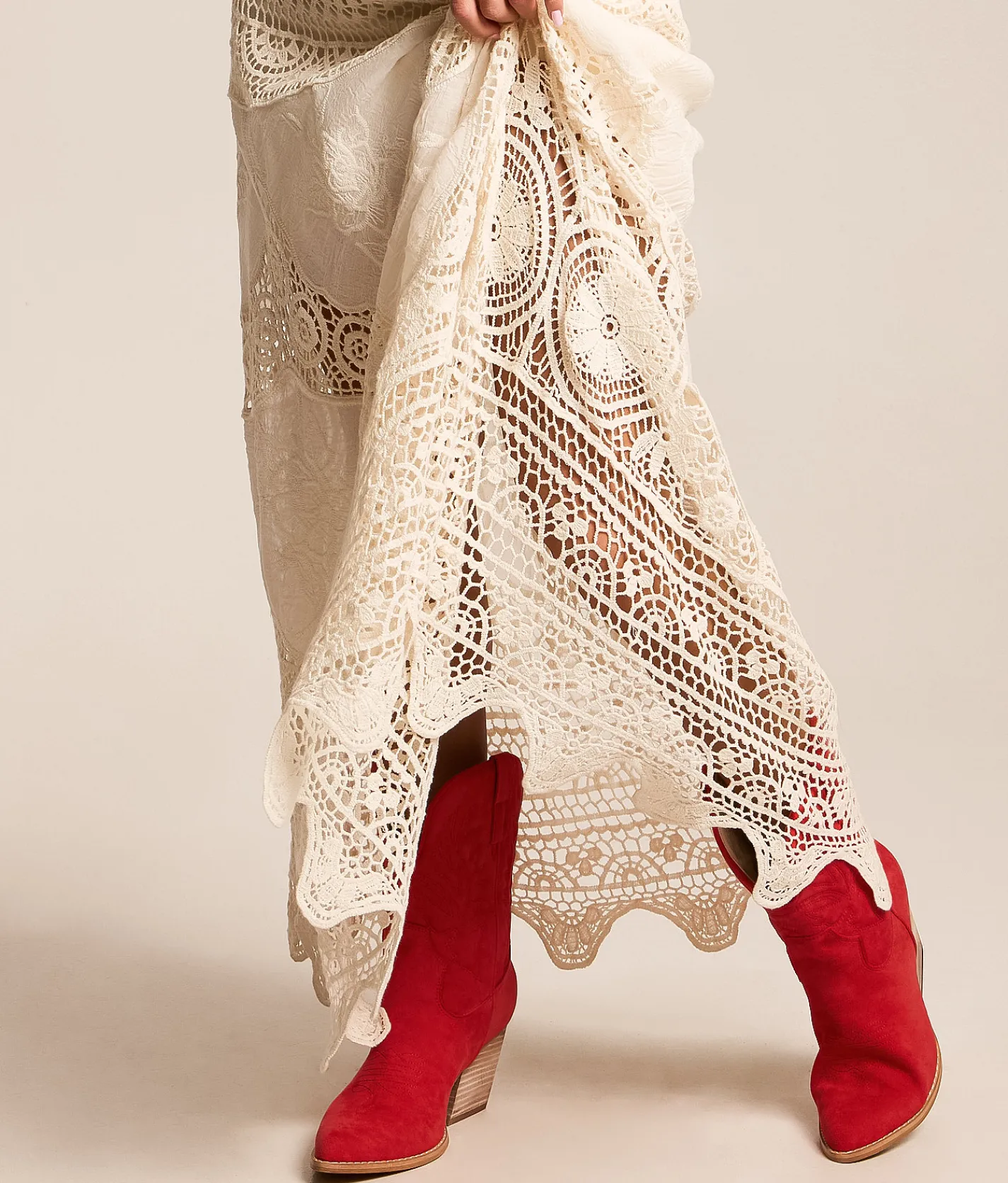 Mi.iM Nicole Western Boot Red New