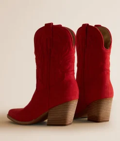 Mi.iM Nicole Western Boot Red New