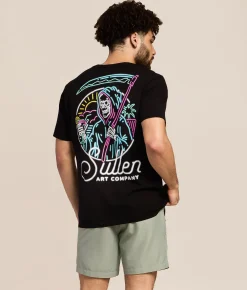 Sullen Night Cap T-Shirt Jet Black Discount