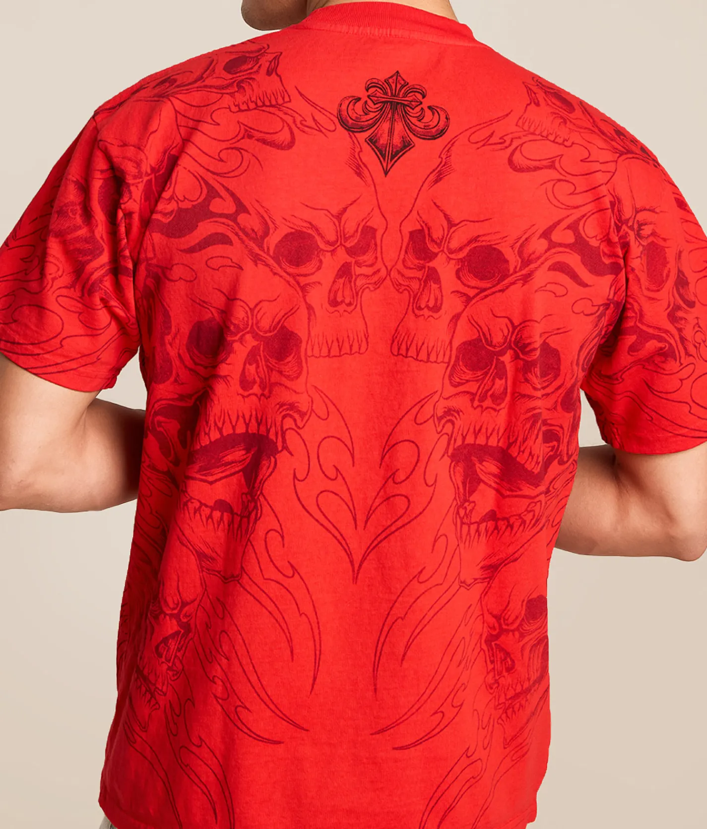 Affliction Nightmare T-Shirt Bright Red Outlet