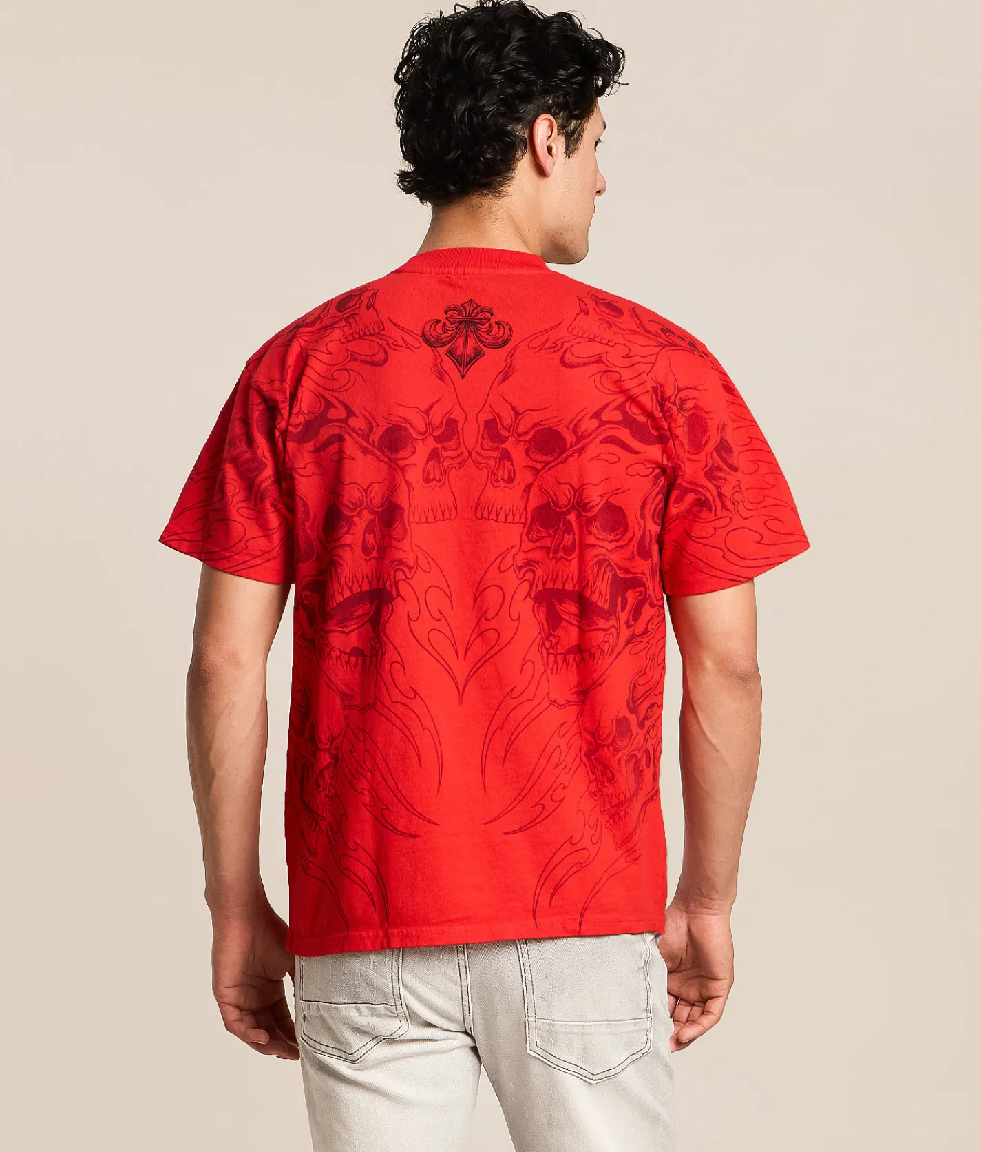 Affliction Nightmare T-Shirt Bright Red Outlet