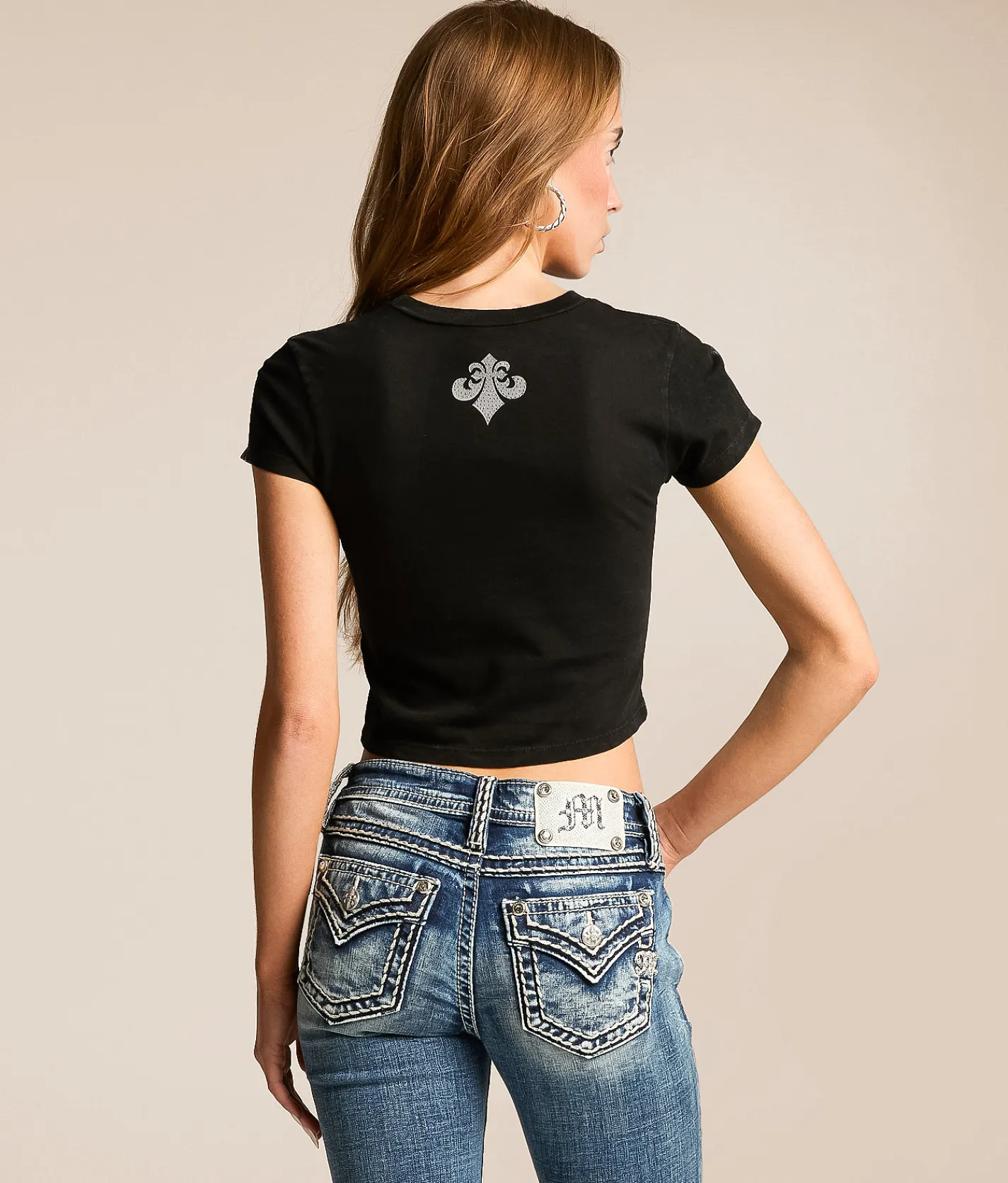 Affliction Night Screamer Baby T-Shirt Black Lava Wash Online
