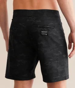 Bottoms|Swimwear | Howitzer Night Vision Stretch Boardshort Black Camo