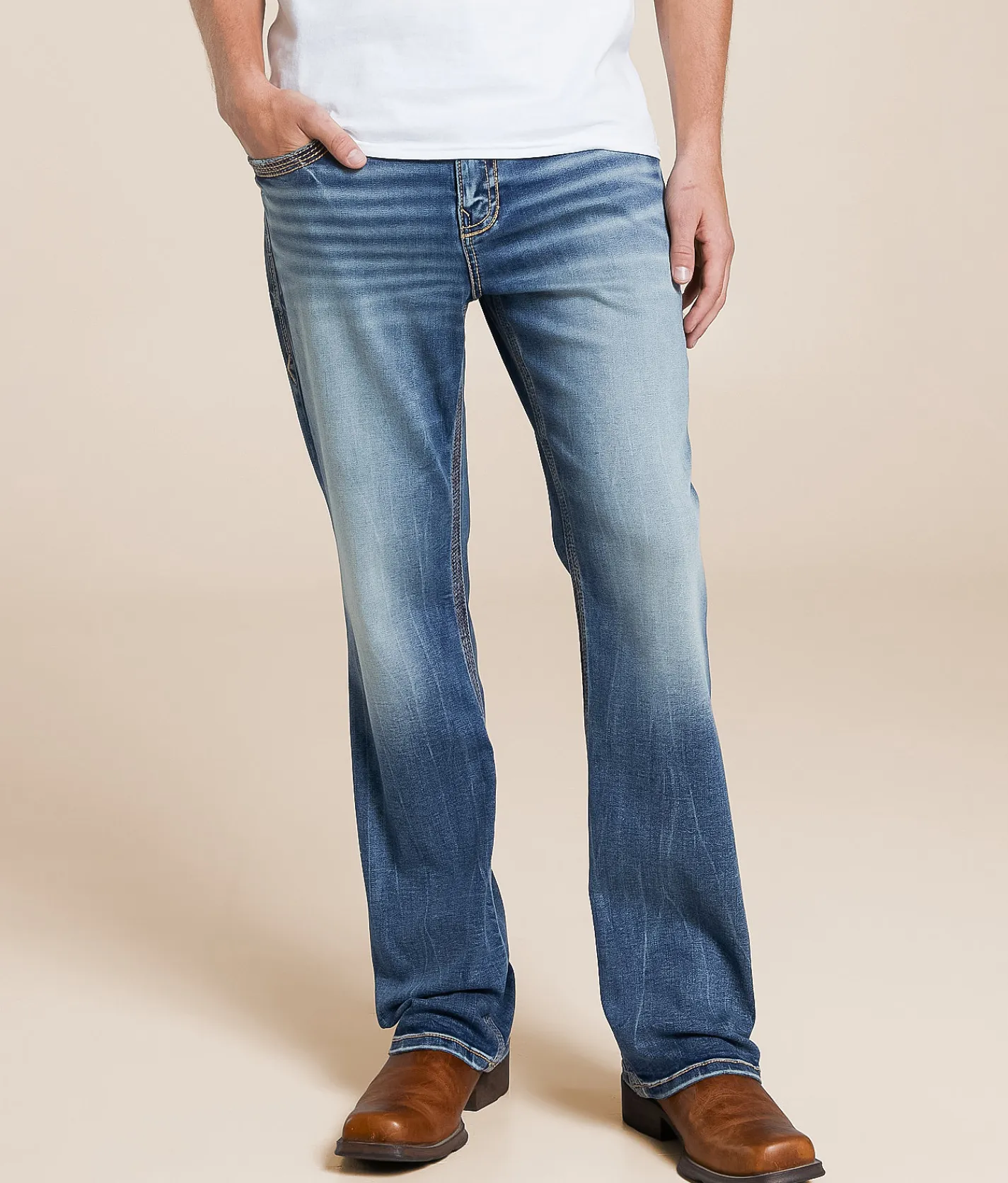 Buckle Black Nine Boot Stretch Jean Murlen Discount