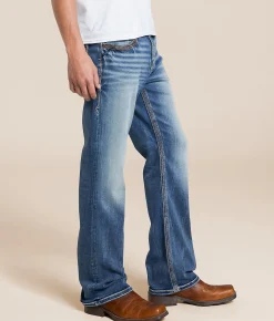 Buckle Black Nine Boot Stretch Jean Murlen Discount