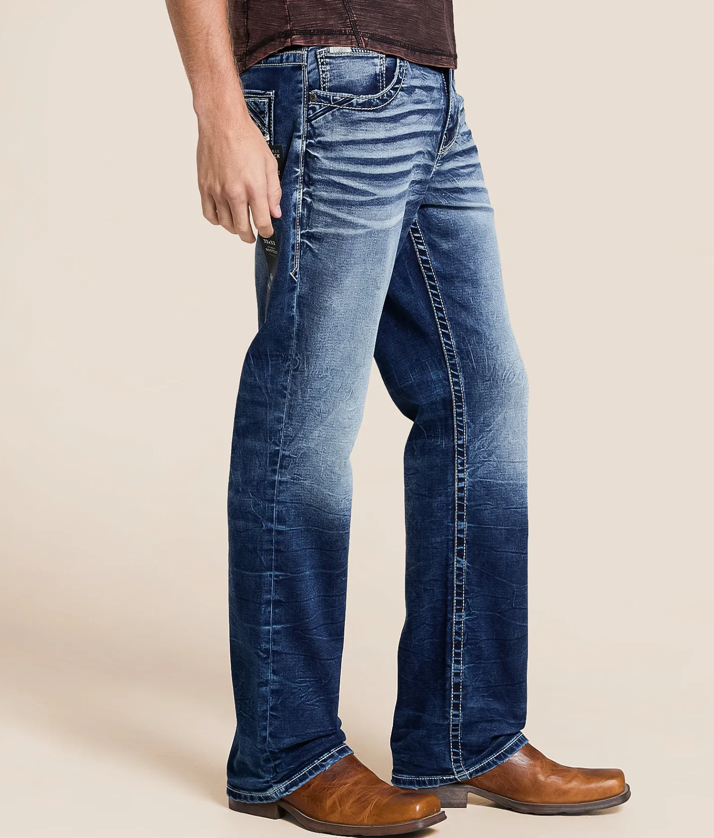 Buckle Black Nine Boot Stretch Jean Labryinth Online