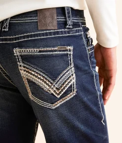 Buckle Black Nine Boot Stretch Jean Pecos New