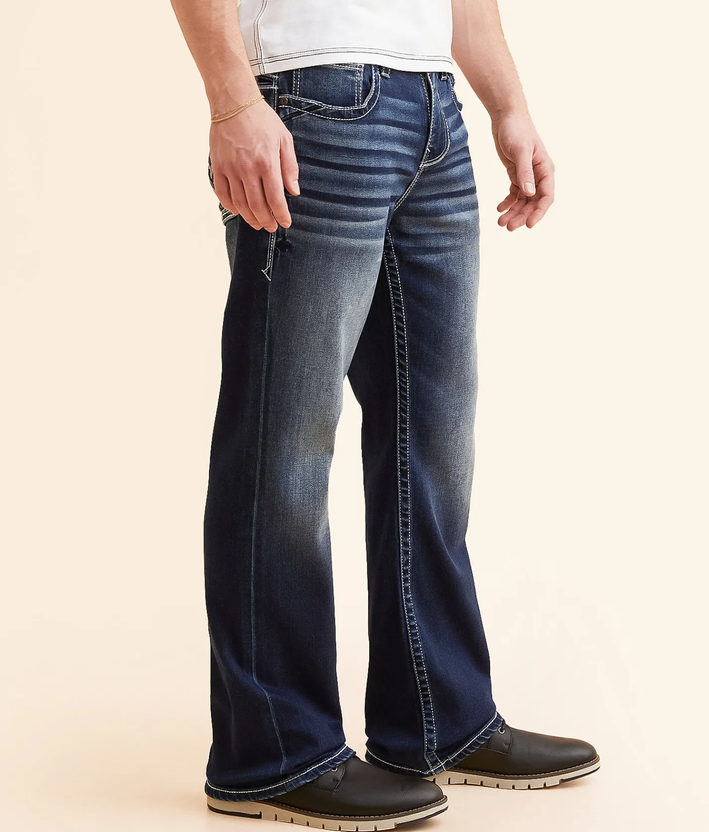 Buckle Black Nine Boot Stretch Jean Arno Sale