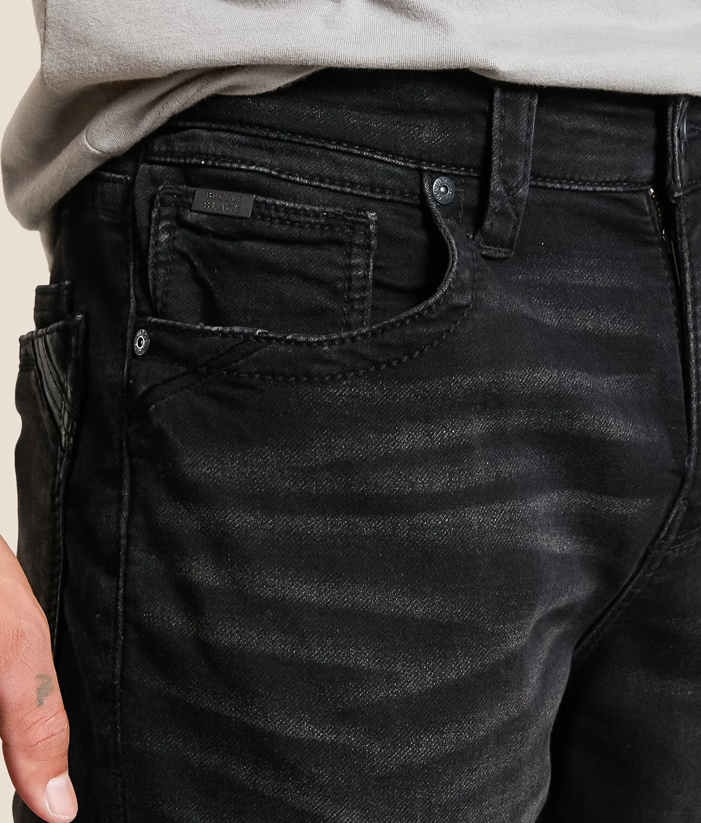 Buckle Black Nine Straight Stretch Jean Ashwood Sale