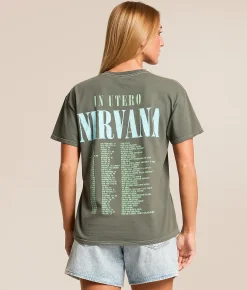Merch Traffic Nirvana Band T-Shirt Laurel Wreath Outlet