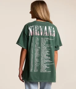 Tops | Merch Traffic Nirvana Oversized Band T-Shirt Ponderosa Pine