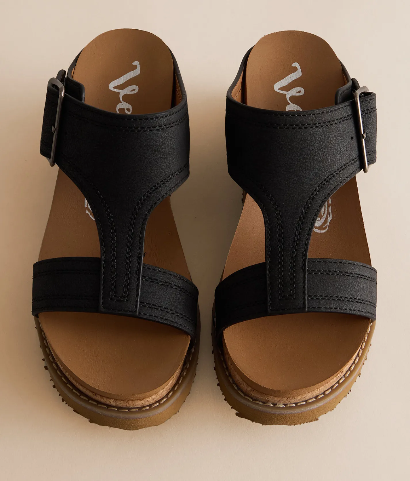 Very G Noah Wedge Sandal Black Discount