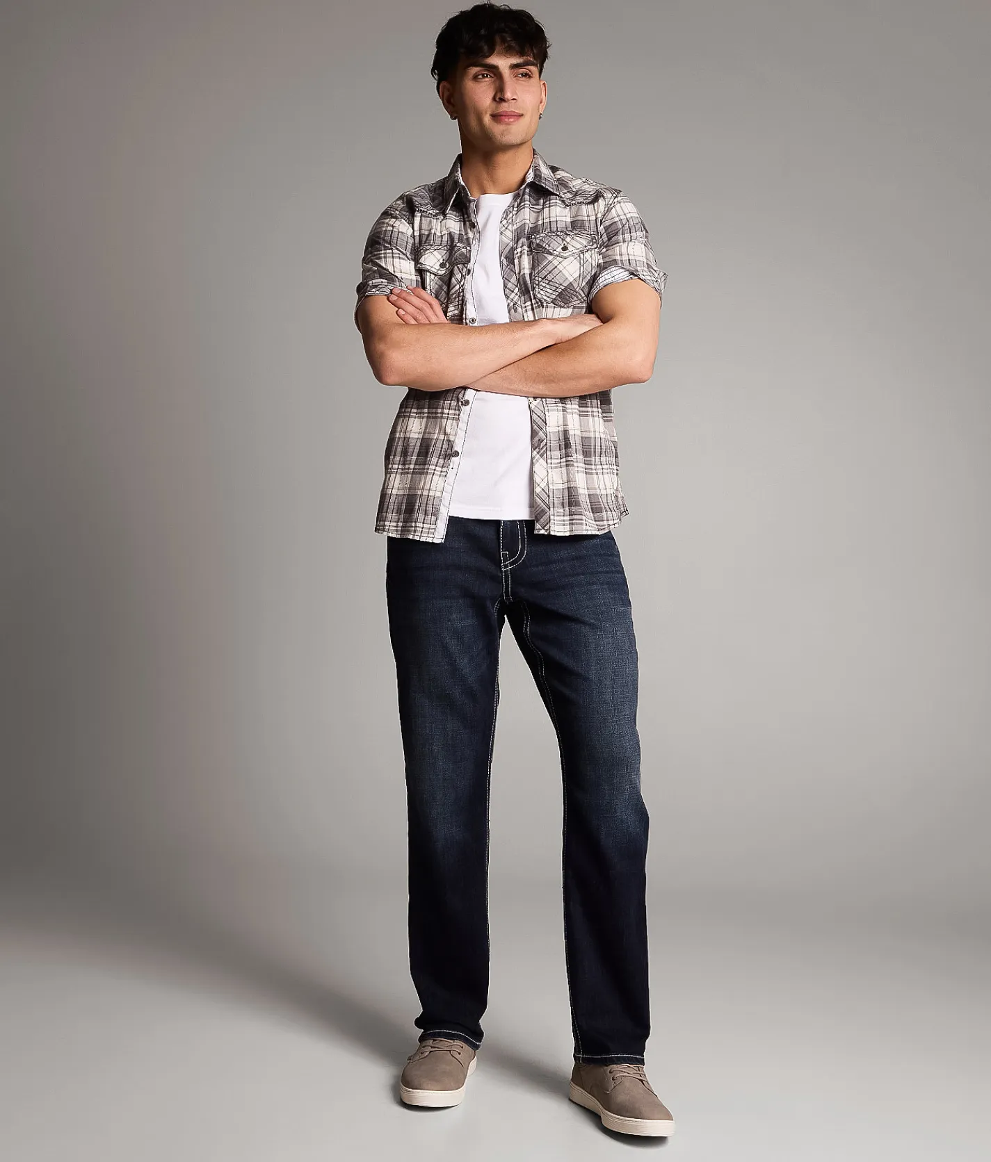 BKE Nolan Straight Stretch Jean Lagrosa Hot