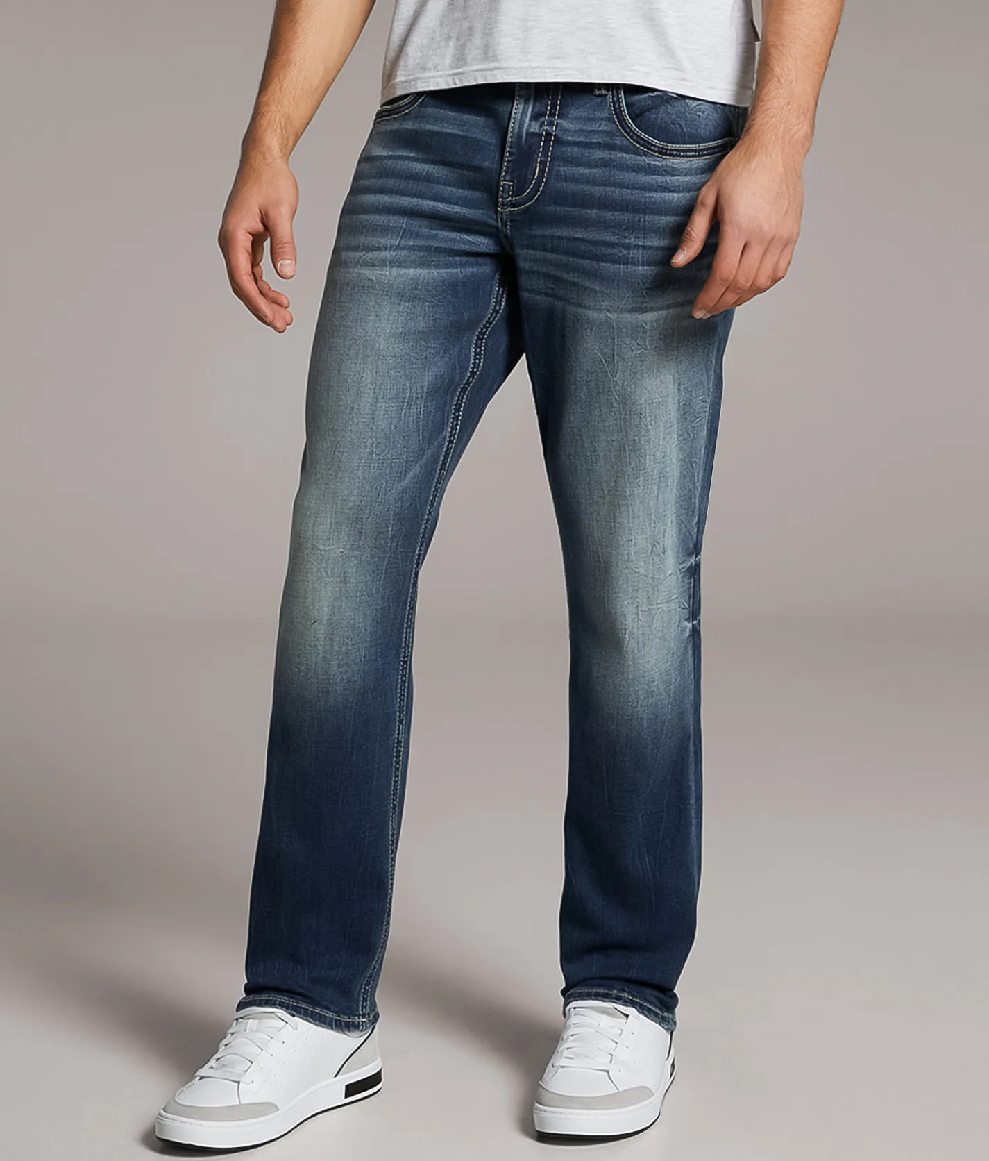 BKE Nolan Straight Stretch Jean Finley Discount