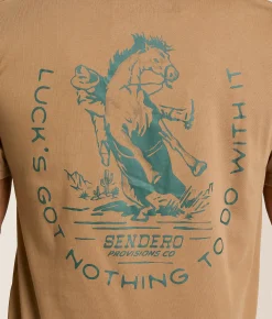Sendero Provisions Co. No Luck T-Shirt Light Brown Online
