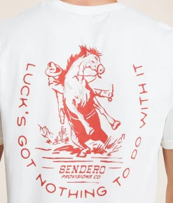 Sendero Provisions Co. No Luck T-Shirt Vintage White