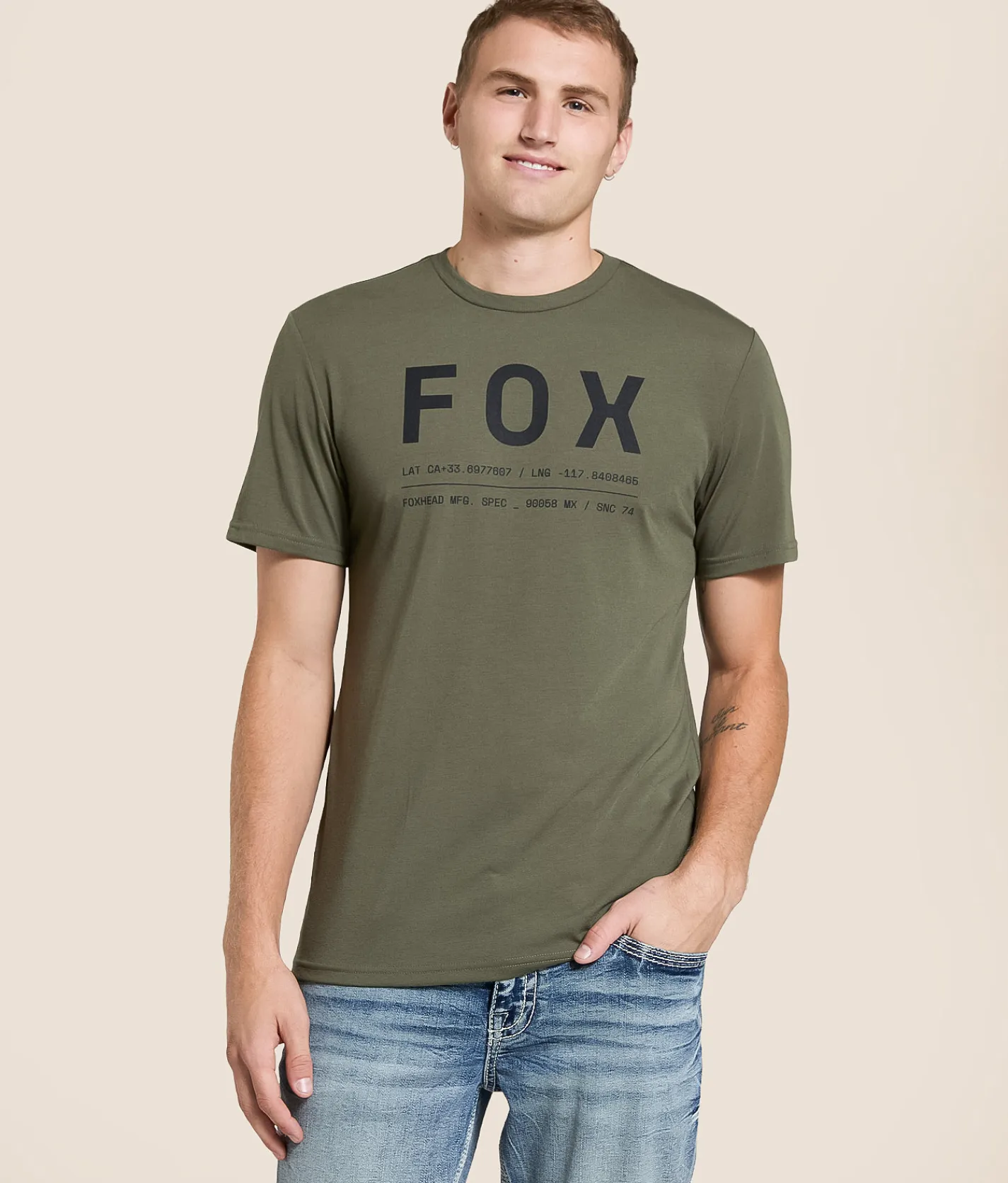 Fox Non Stop Tech T-Shirt Olive Green