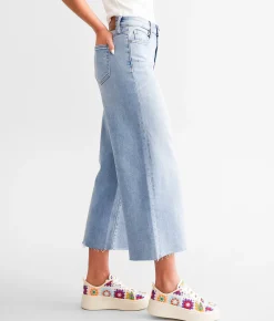 HIDDEN Nori Cropped Wide Leg Jean Light Best