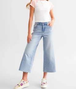 HIDDEN Nori Cropped Wide Leg Jean Light Best