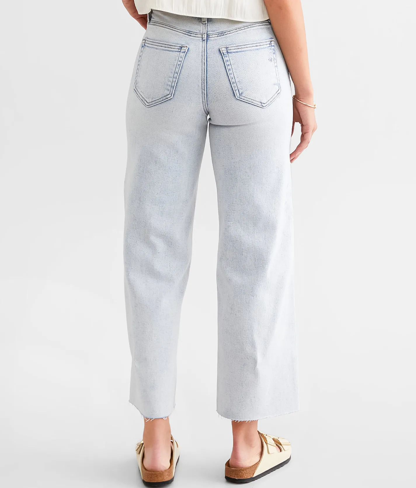 Jeans|Bottoms | HIDDEN Nori Cropped Wide Leg Stretch Jean Light
