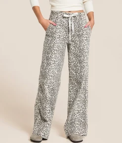 Jeans|Bottoms | HIDDEN Nori Wide Leg Stretch Jean Leopard