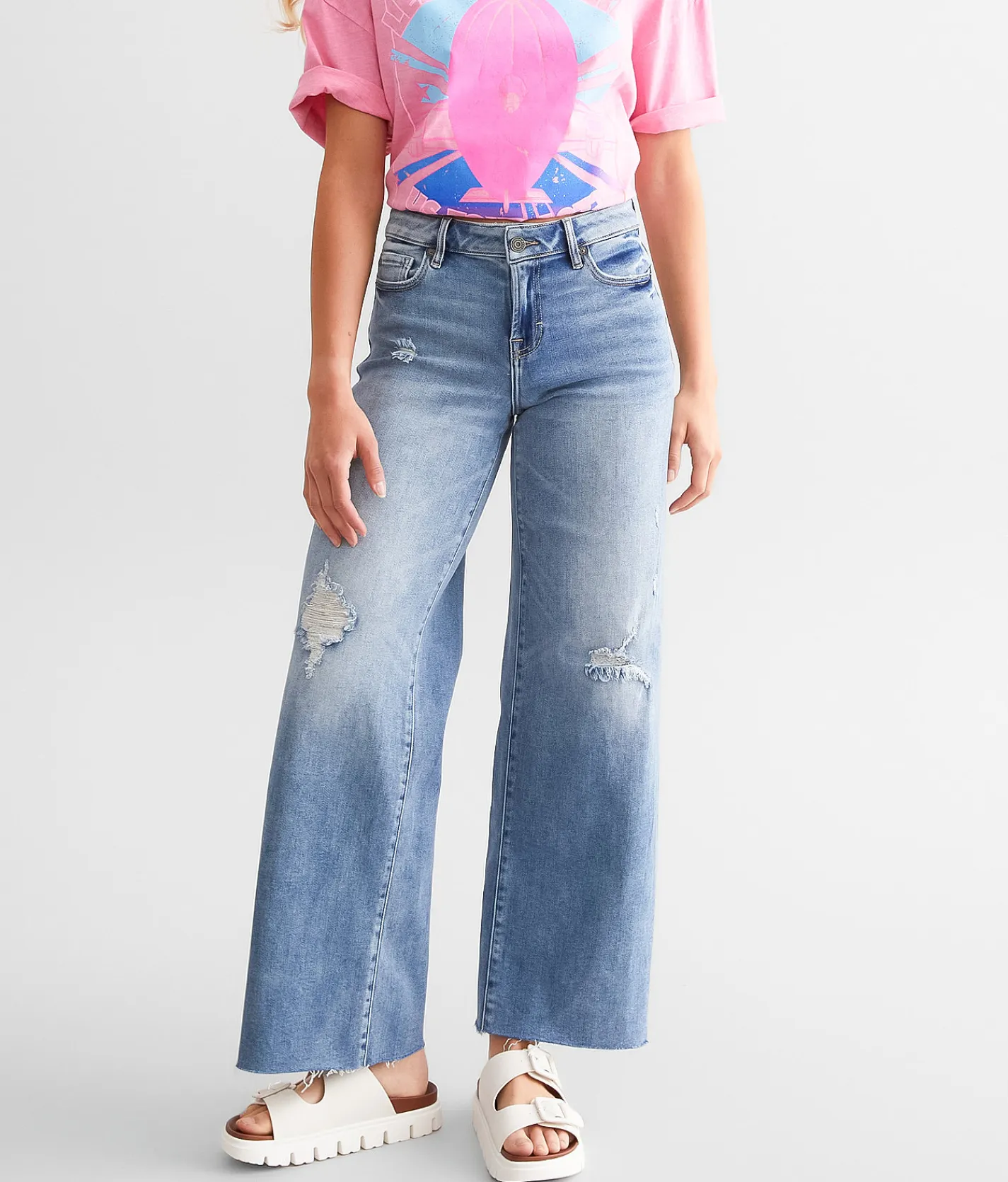 Jeans|Bottoms | HIDDEN Nori Mid-Rise Wide Leg Jean Vintage
