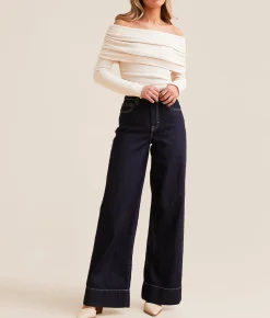 HIDDEN Nori Wide Leg Jean Rinse Clearance