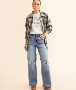 Jeans | HIDDEN Nori Wide Leg Stretch Jean Dark