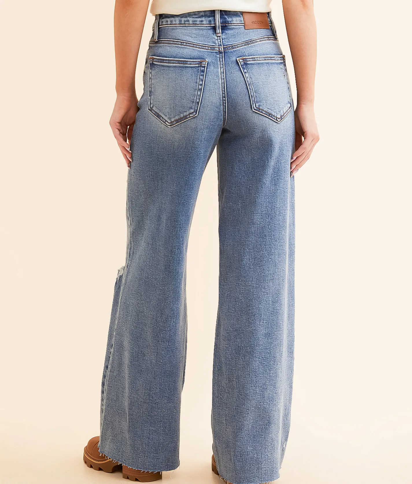 Jeans | HIDDEN Nori Wide Leg Stretch Jean Dark