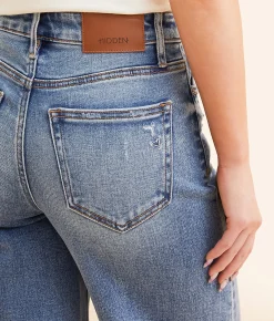 HIDDEN Nori Wide Leg Stretch Jean Dark Outlet