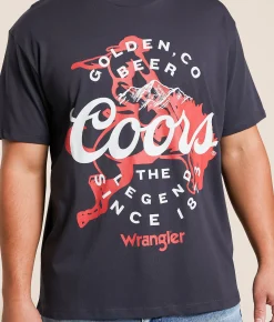 Tops|Graphic T-Shirts | Wrangler® x Coors® Not My First Banquet T-Shirt Washed Black