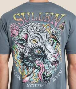 Tops|Graphic T-Shirts | Sullen No Your Enemy T-Shirt Dark Slate Blue