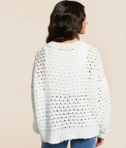 Daytrip Nubby Cardigan Sweater White Online