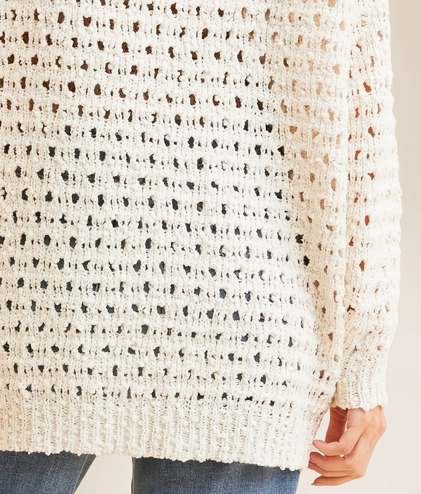 Tops | BKE Nubby Popcorn Cardigan Sweater Cream