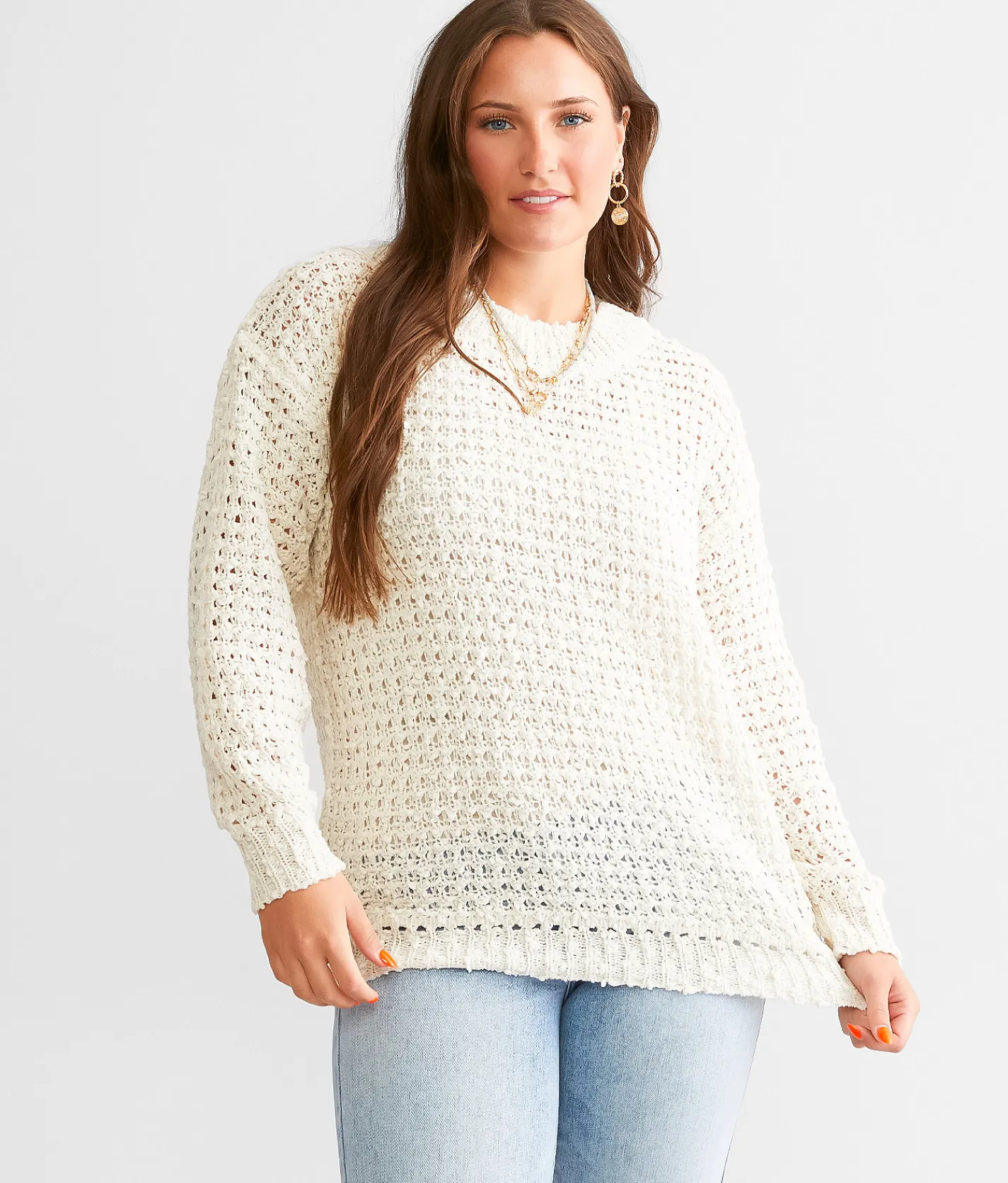 Daytrip Nubby Sweater Birch Hot