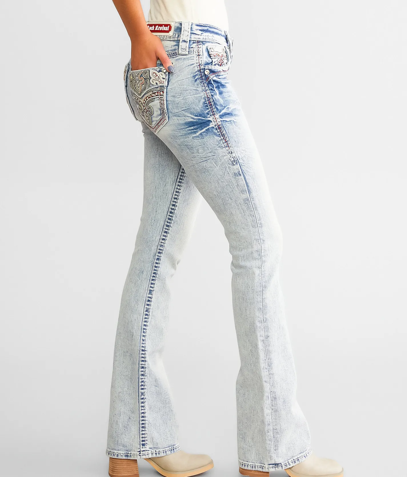 Jeans|Bottoms | Rock Revival Nuri Low Rise Boot Stretch Jean Nuri B213