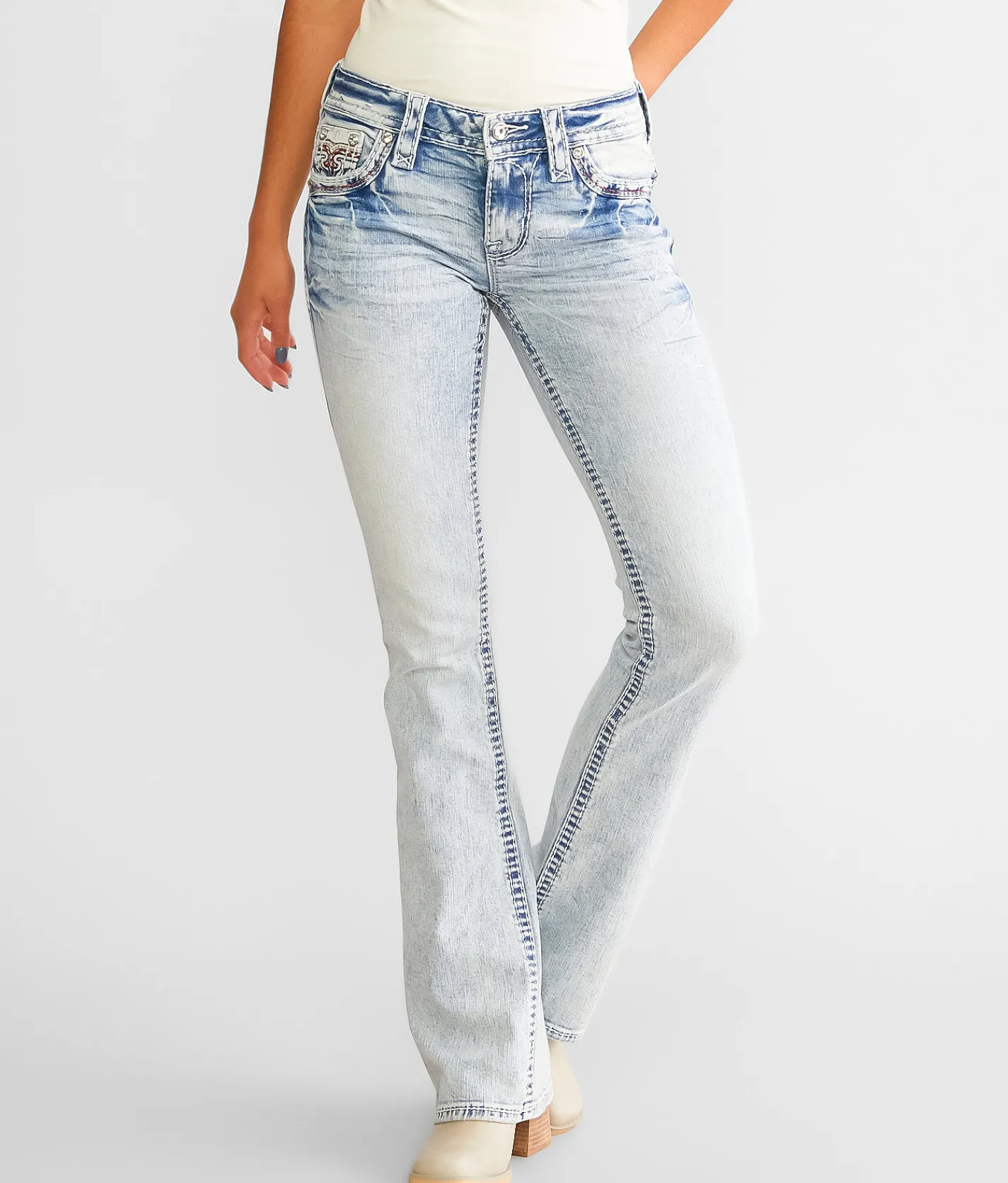 Jeans|Bottoms | Rock Revival Nuri Low Rise Boot Stretch Jean Nuri B213