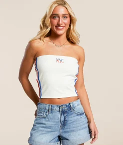 Tops | FITZ + EDDI NYC Tube Top White
