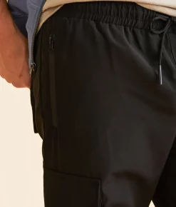 Bottoms | American Stitch Nylon Cargo Pant Black