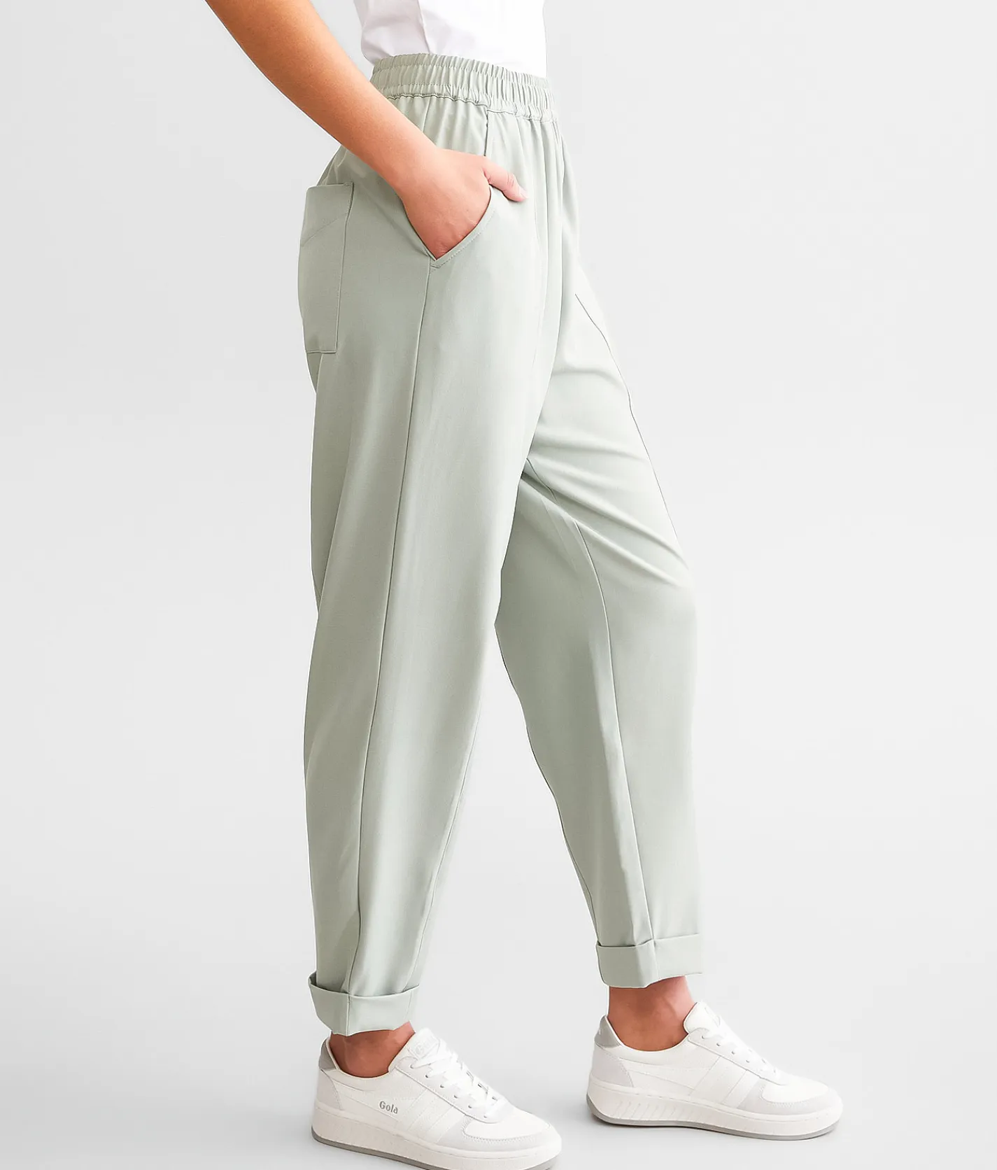 Varley Oakland Turn-Up Taper Stretch Pant Cool Sage Sale