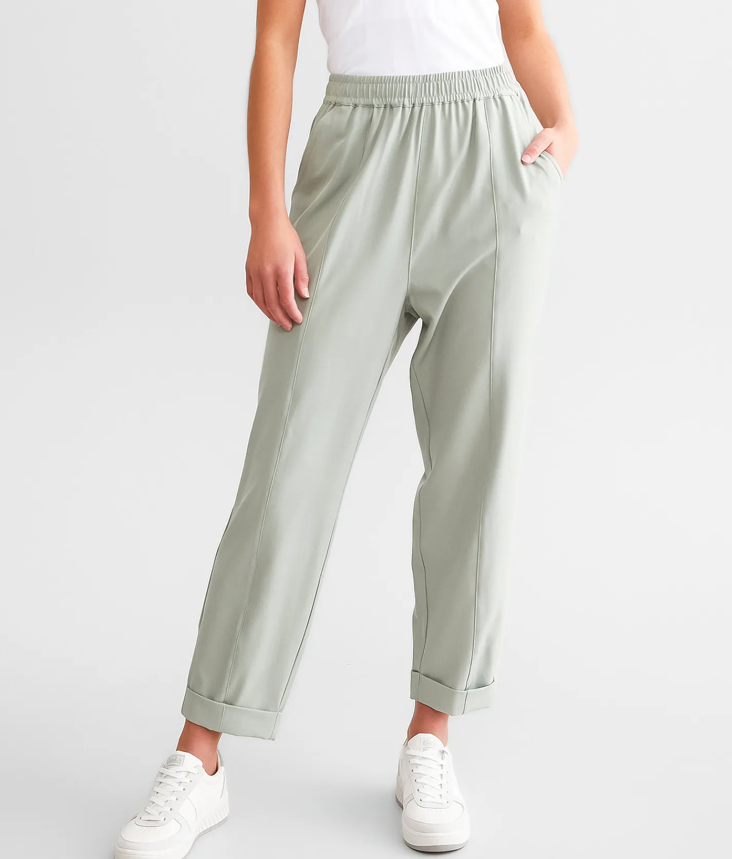 Varley Oakland Turn-Up Taper Stretch Pant Cool Sage Sale