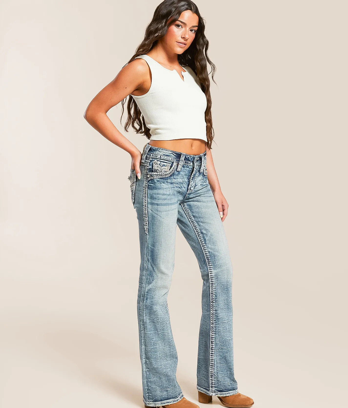 Jeans|Bottoms | Rock Revival Oaklynn Universal Boot Stretch Jean Oaklynn NB204
